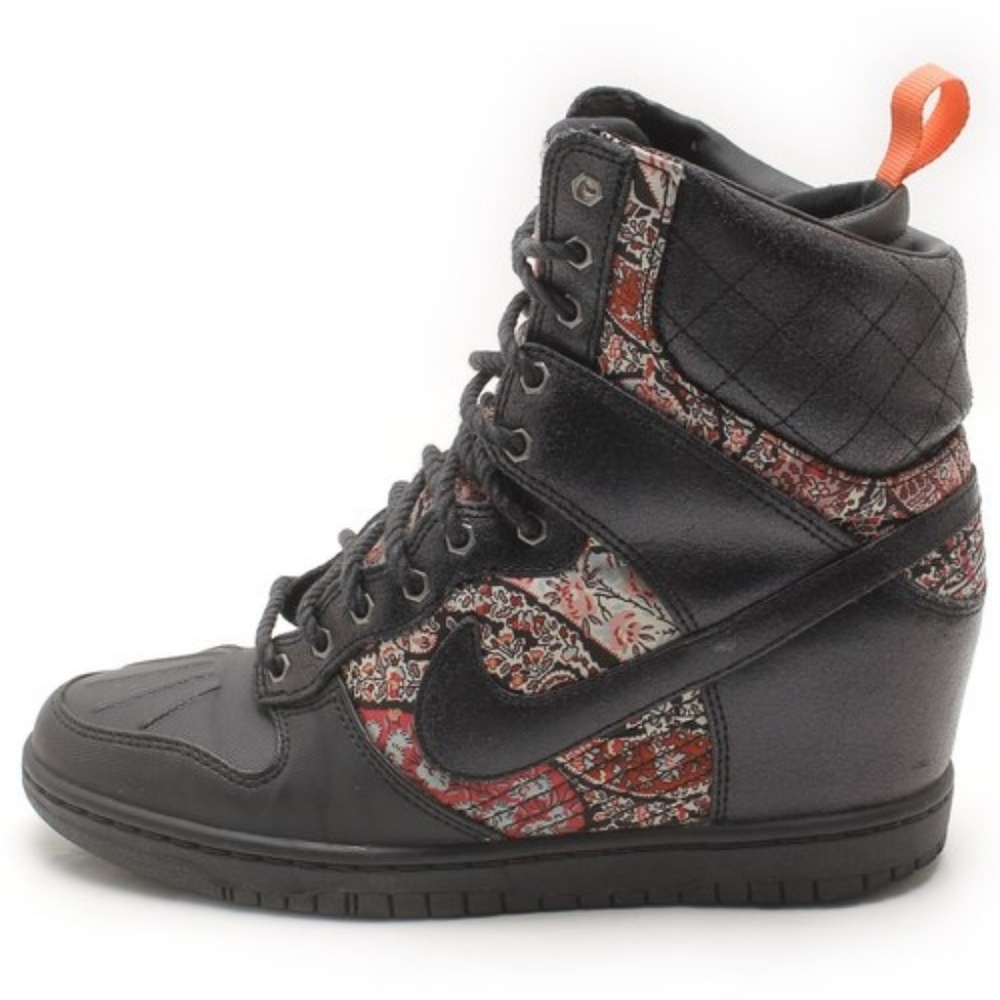 SUPER RARE Nike Floral SB Dunk Hi Wedge Sneakers - Picture 2 of 4